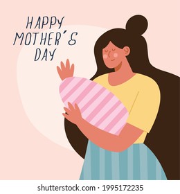 mothers day mom lifting baby