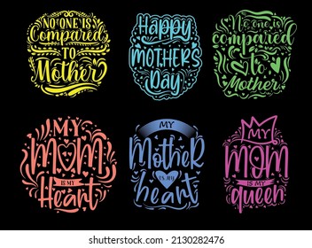 Mothers Day mom lover typography creative t shirt design new t shirt design bundle