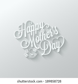 mothers day paper lettering background