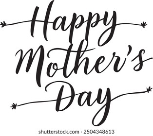 Mother's Day poster, background, card with hearts. Vector art design.