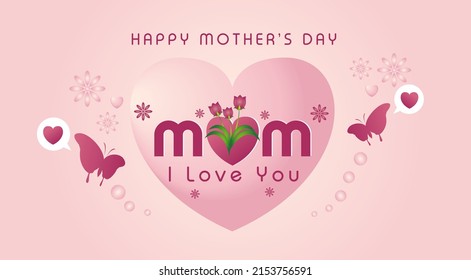 Mothers day poster banner background