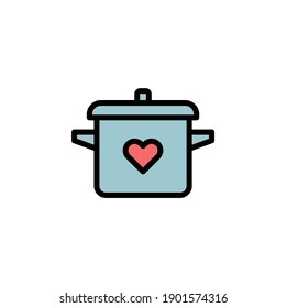 mothers day pot outline icon. Element of mothers day illustration icon. Signs and symbols can be used for web, logo, mobile app, UI, UX