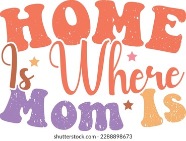 Mother's Day Retro groovy SVG Design