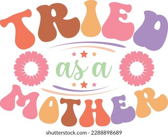 Mother's Day Retro groovy SVG Design