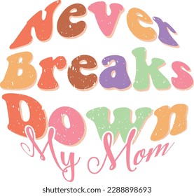 Mother's Day Retro groovy SVG Design