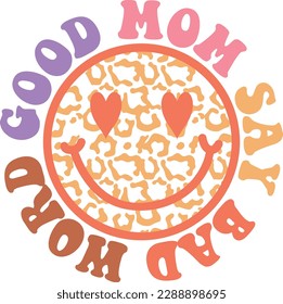 Mother's Day Retro groovy SVG Design