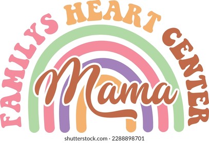 Mother's Day Retro groovy SVG Design