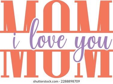 Mother's Day Retro groovy SVG Design