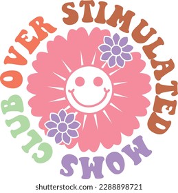 Mother's Day Retro groovy SVG Design