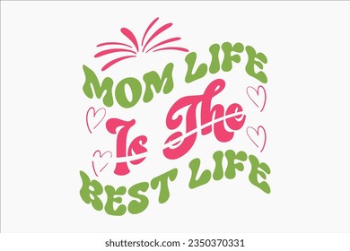 Mother's Day Retro SVG Design, typography, tshirt, design
