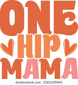 mother's day retro svg design and eps file