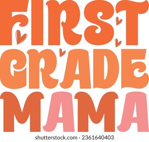 mother's day retro svg design and eps file