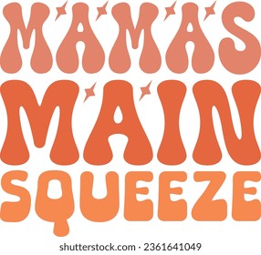 mother's day retro svg design and eps file