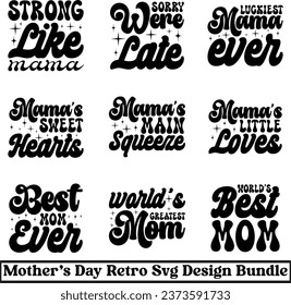mother's day retro ''svg'' design bundle and eps file svg