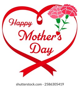 Mother's Day ribbon frame title
