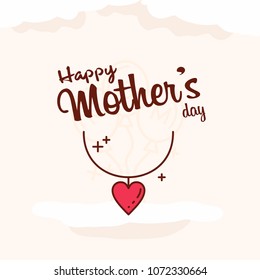 Mother's day sale poster or banner for Mother's day holiday shop seasonal discount offer. Vector International Mother's Day on 13th May design template of pink hearts pattern background