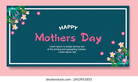 Mothers day sale Vertical banner template