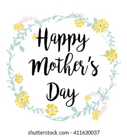 Mothers day sale in white color backdrop with crown of flowers