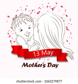 Mothers day sign, 13 may