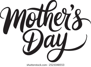 Mother's day silhouette vector design eps