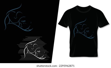 Mother's day special symbolic art t-shirt design template. Happy mother's day greeting and message vector bundle set.