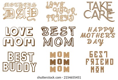 mothers day svg design template