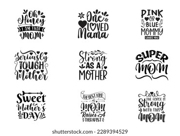 Mother's Day SVG Designs Bundle svg
