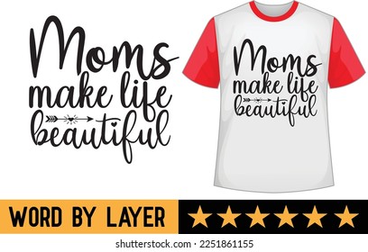 Mother's day svg t shirt design