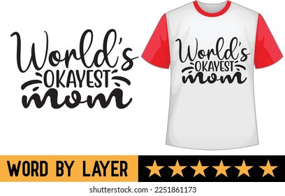 Mother's day svg t shirt design