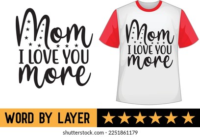 Mother's day svg t shirt design