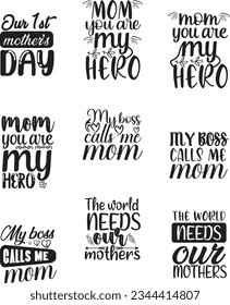 MOTHER'S DAY SVG T SHIRT DESIGN BUNDLE