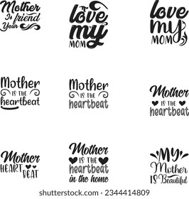 MOTHER'S DAY SVG T SHIRT DESIGN BUNDLE