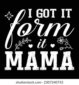 Mothers Day T shirt Design Vector Template
