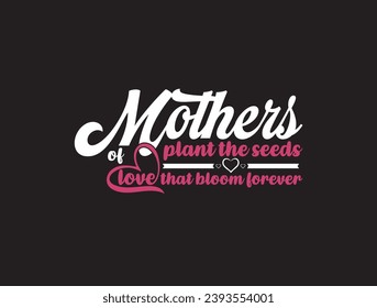 Mother's Day T Shirt Design. Mother's day colorful typography design. 