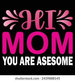 Mother's Day T shirt Design Vector Image