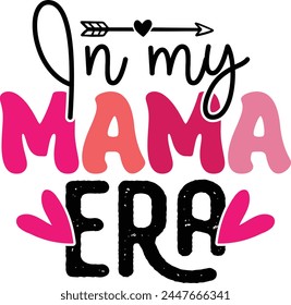 Mother's Day T shirt Design, Mom T shirt, Retro Mother's Day Design Template