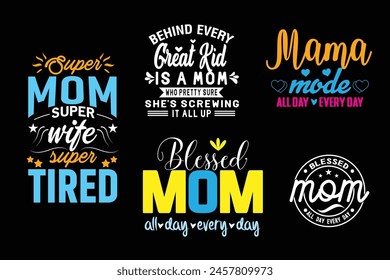 Mother's Day T Shirt Design Bundle