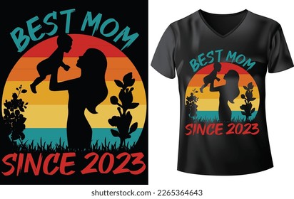 MOTHER'S DAY T-SHIRT, BEST MOM 2023