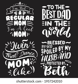 Mothers day t-shirt design bundle.