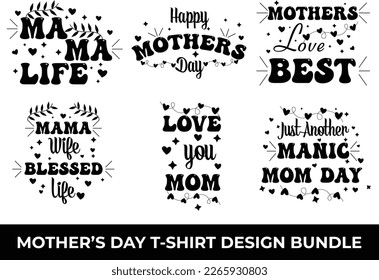 Mother's Day T-shirt Design Bundle