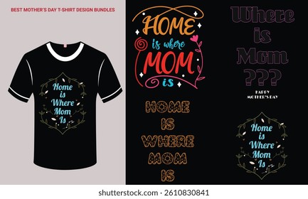 Mother's day t-shirt design bundles