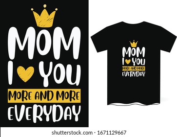 Mother's Day T-shirt Design- Happy Mother's Day