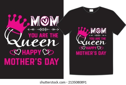 Mother's day t-shirt design for mom lover