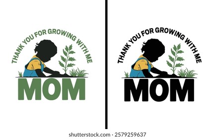 Mother's Day Tshirt Design Mom Vector