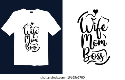 Mother's Day T-shirt Design for mug , poster, t-shirt,  label or logo.