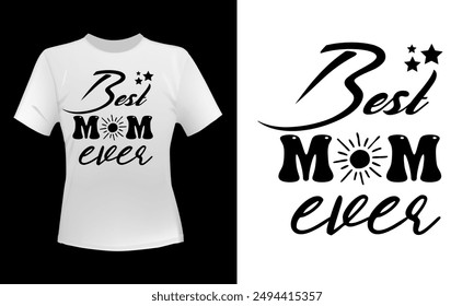 Mother's Day  T-shirt Design  For Print, Poster, Card, Mugs, Bags, Invitation, And Party.