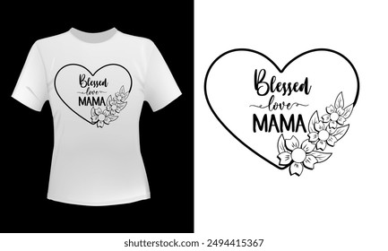 Mother's Day  T-shirt Design  For Print, Poster, Card, Mugs, Bags, Invitation, And Party.