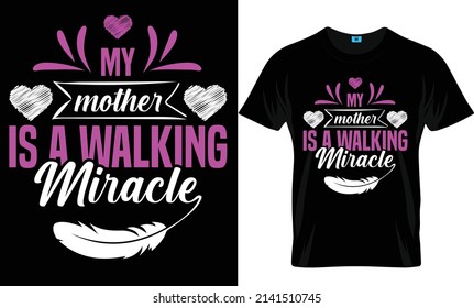 Mother's day t-shirt design and template