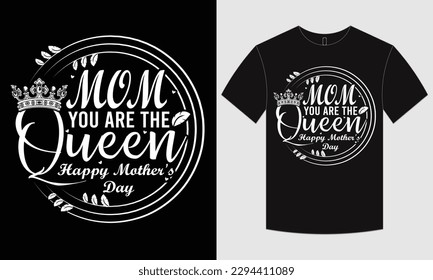 Mother's Day t-shirt design and typographic 
