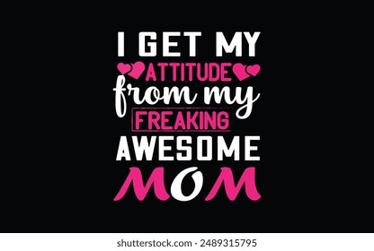 mother's day t-shirt design unique typography design
